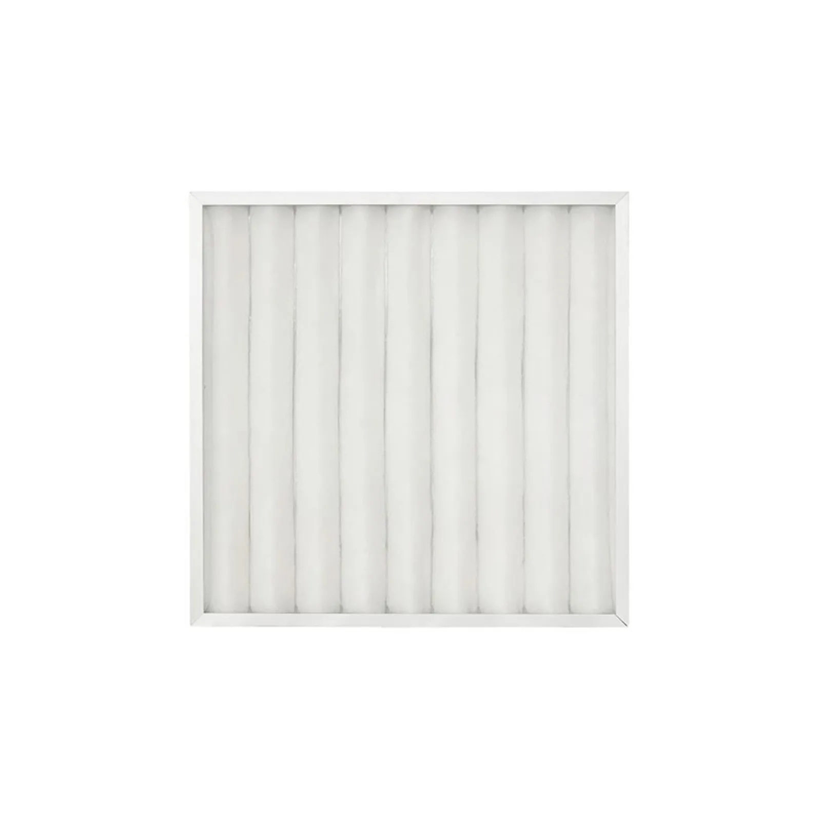 Washable panel pre-filter with a dark frame and green media, photographed on a white background.